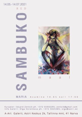 Экспозиция живописи «Красное» Марии Самбуко в Astri Keskus Блог Эдуарда Зеньчика)