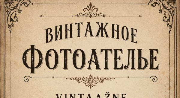 Винтажное фото: оживите воспоминания и фантазию!